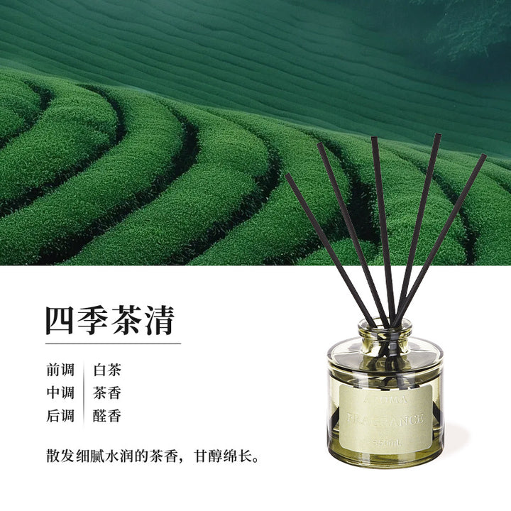 Rattan Reed Diffuser – Flameless Long-Lasting Indoor & Car Air Freshener for Bedroom & Bathroom