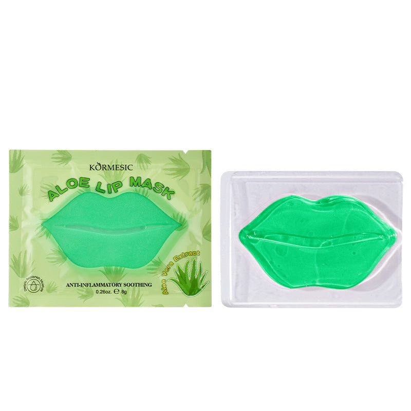亚马逊爆款跨境英文唇膜批发Labial membrane 芦荟蓝莓水果唇膜贴