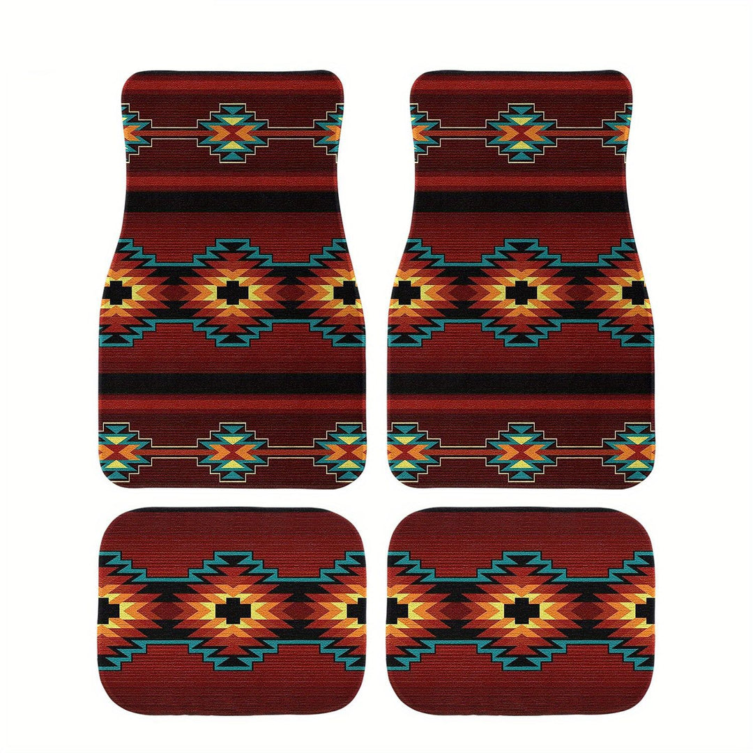 Vintage Car Foot Mat Carpet 4 Piece Set Stain Resistant Floor Mat TEMUFoot Mat Wholesale