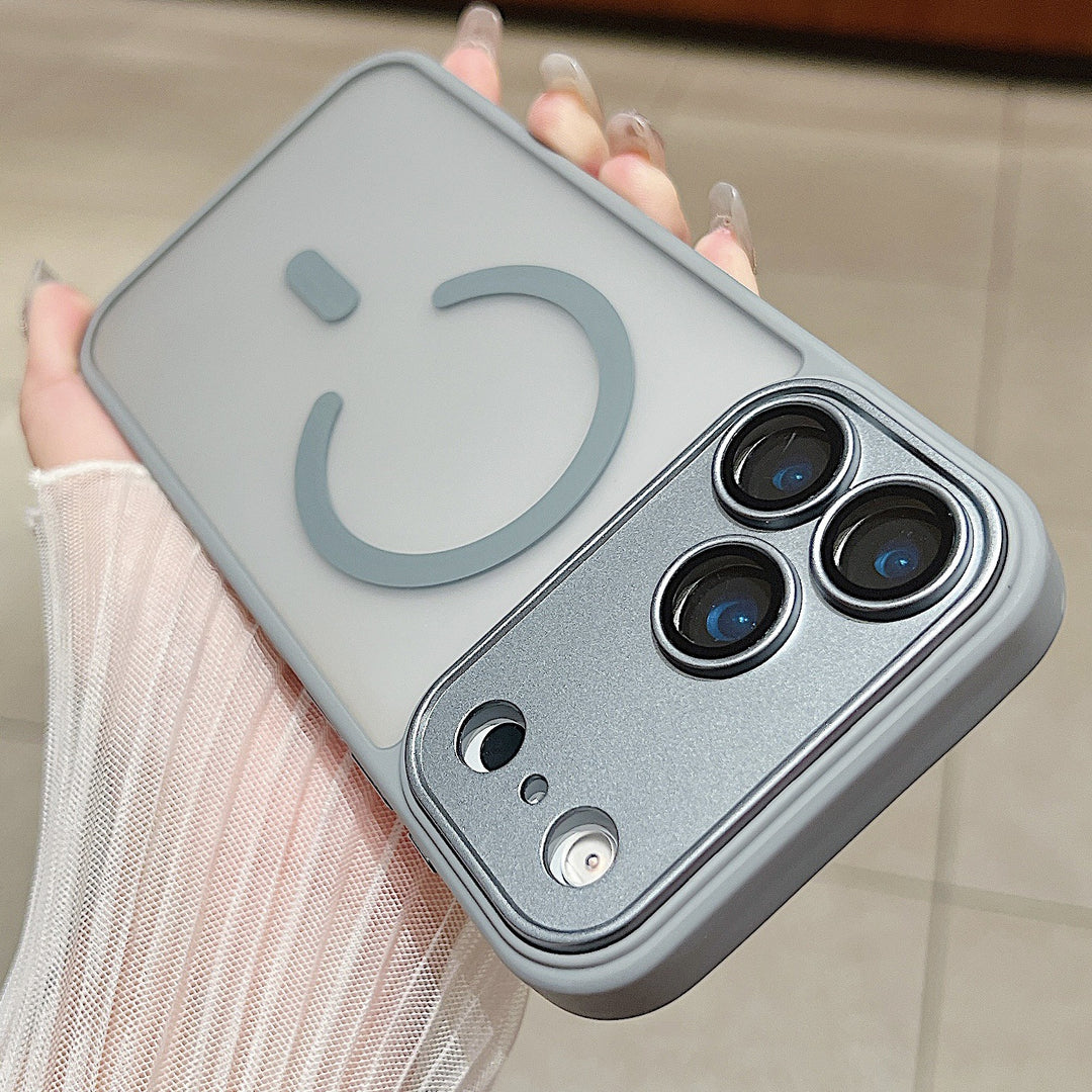 For iPhone17 promax Mag Safe iPhone 16 pm Full Coverage Shockproof Frosted Phone Case
