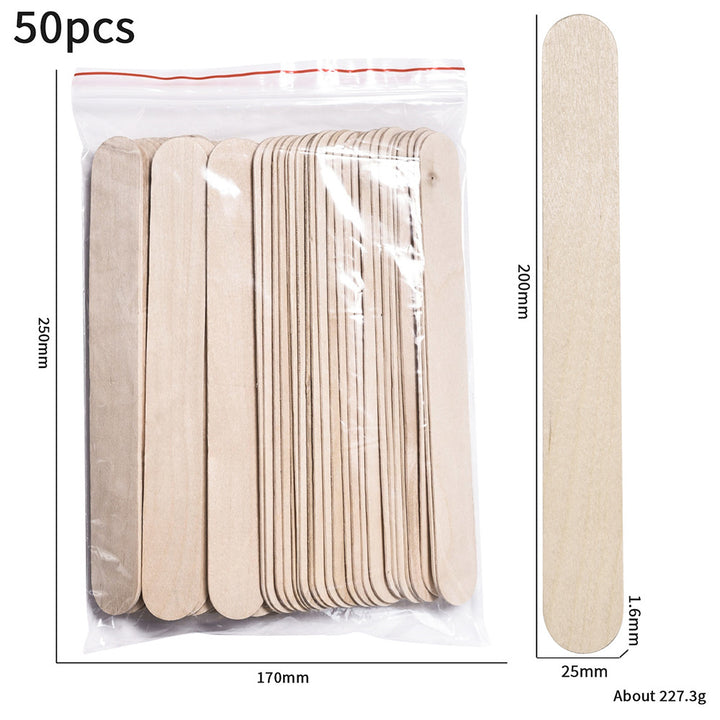 Multifunctional Wax Applicator Sticks – Disposable Wood Wax Spatula & Nail Color Mixing Sticks