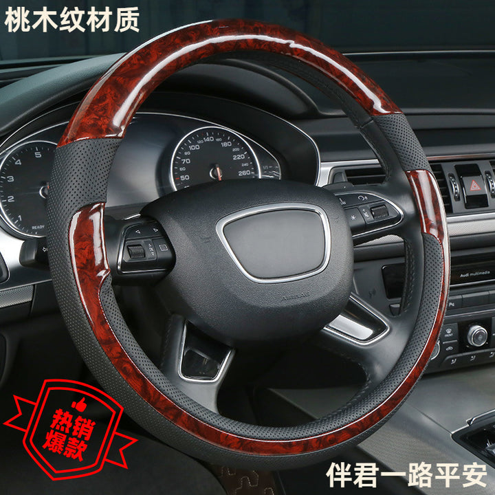 Car Universal Steering Wheel Cover Non Slip Breathable All Season Grip Cover