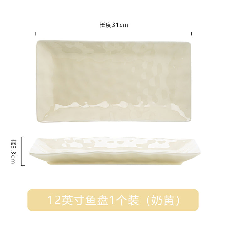 奶油风2026新款家用碗盘子筷高级感网红陶瓷碗碟套装DIY自由搭配