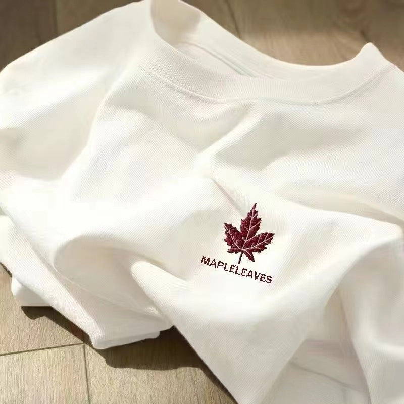 夏季新款男女士纯棉短袖小胸标个性情侣T恤衫宽松休闲百搭上衣潮