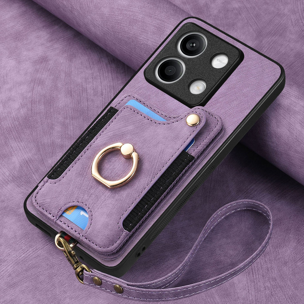适用红米Note15手机壳支架Turbo4插卡K80全包 小米17promax保护套