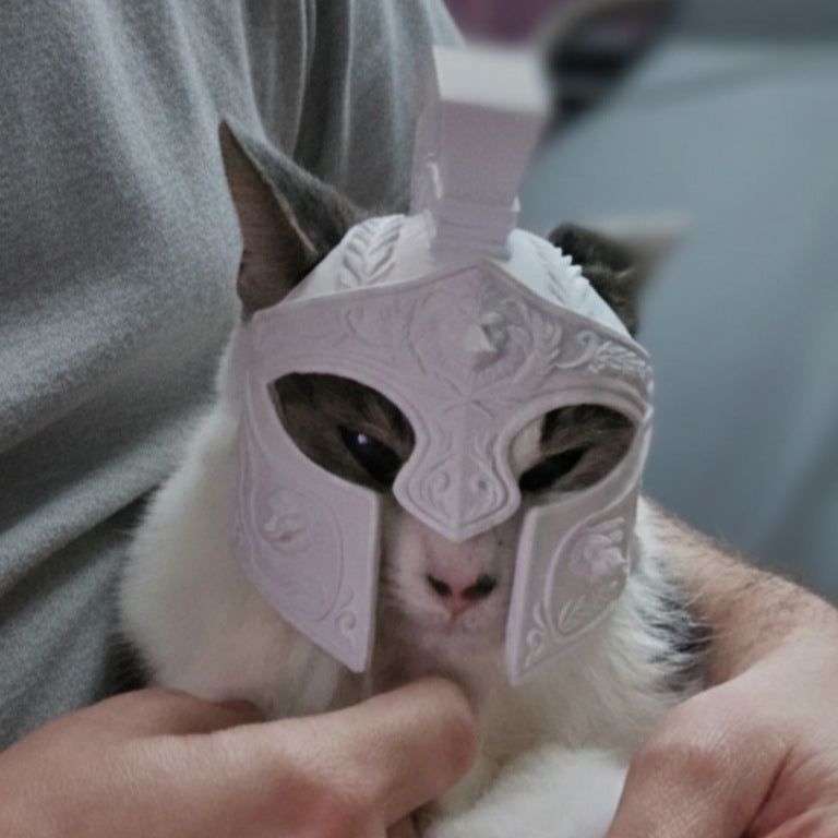 Helmet Roman centurion cat helmet