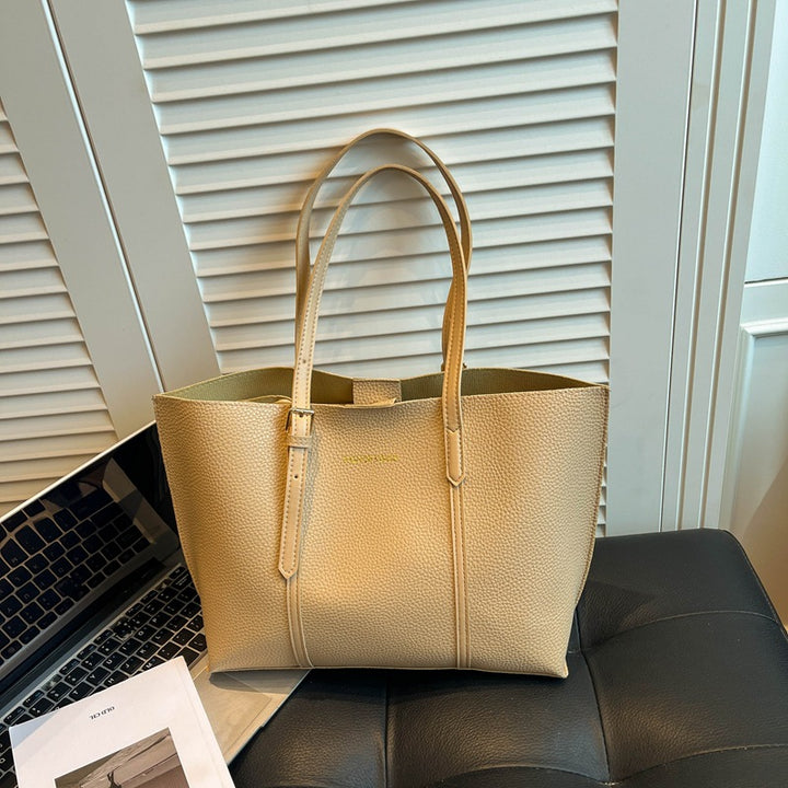 Tote Bag Women Large Capacity Korean Style Minimalist Commuter Spring New Fashion Popular Stylish Shoulder