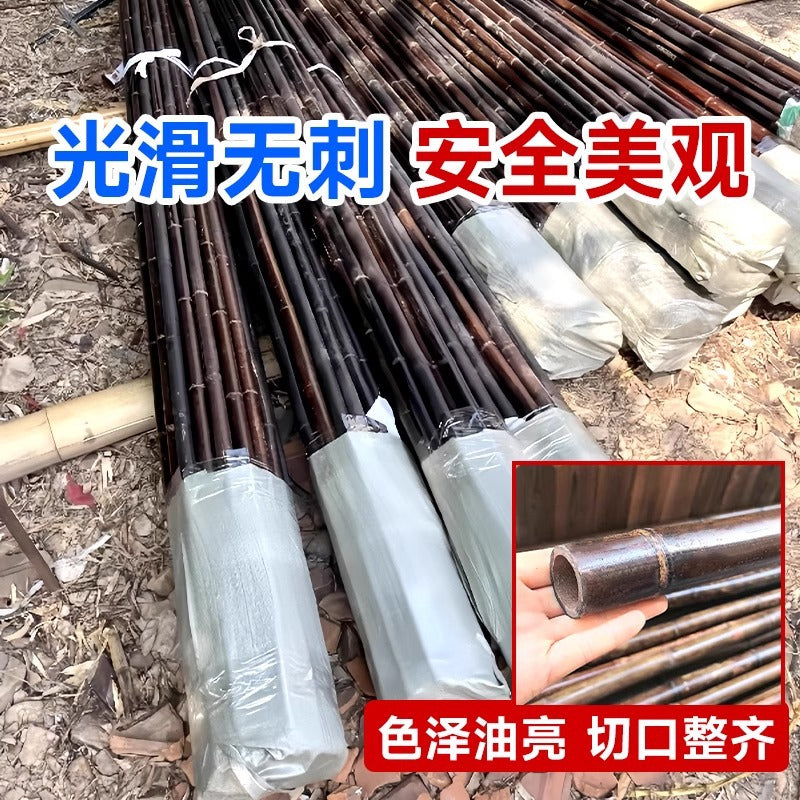 碳化竹竿防腐竹子庭院装饰围栏竹篱笆隔断民宿搭架菜园竹杆爬藤架