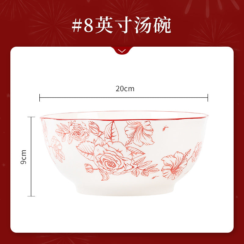 KANGMO Dinner Set New Year - Wedding Festive Tableware Gift Box
