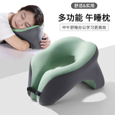 跨境U型午睡枕办公室神器学生趴桌子睡觉专用午休枕头 收纳趴趴枕