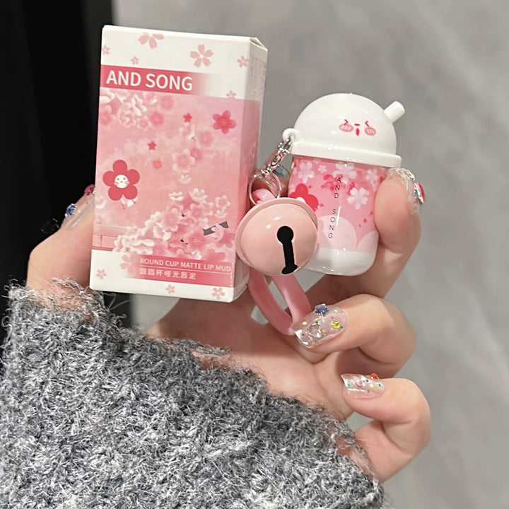 AndSong奶茶杯哑光唇泥显白唇釉百搭ins彩妆跨境丝绒质地不掉色