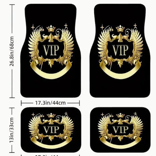 TEMUVintage Nordic Car Foot Mat Carpet 4 Piece Set Stain Resistant Floor Mat TEMUFoot Mat Wholesale