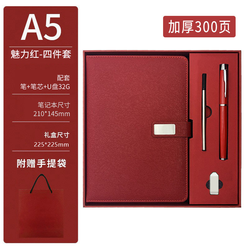 A5笔记本礼盒套装记事本套装商务办公记录本全套logo广告特价优惠