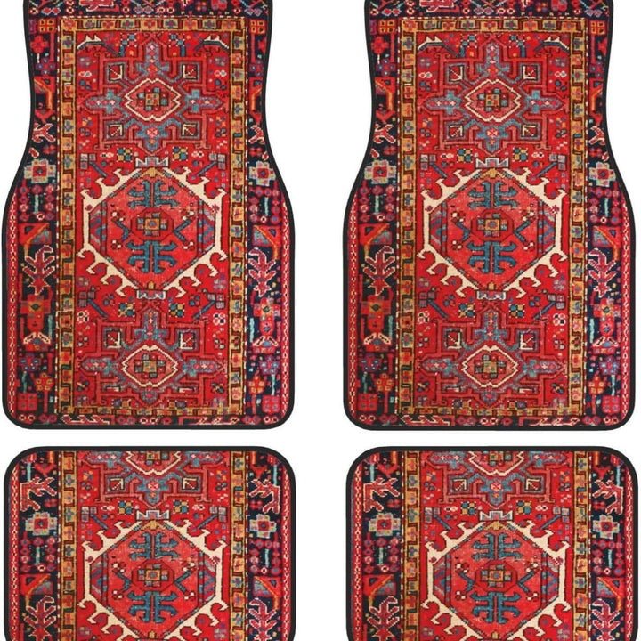 Vintage Car Foot Mat Carpet 4 Piece Set Stain Resistant Floor Mat TEMUFoot Mat Wholesale