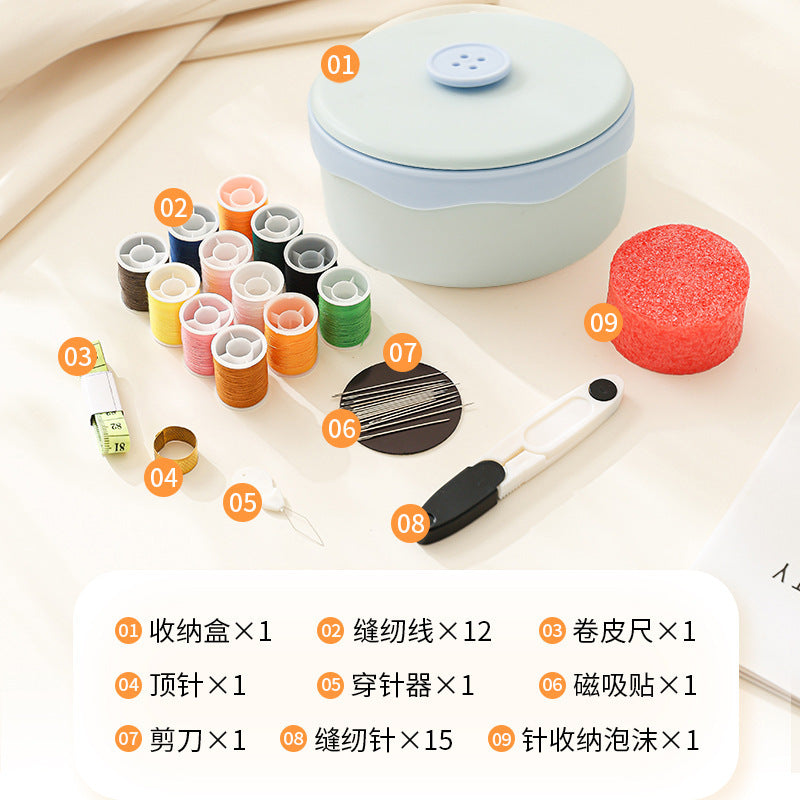 Magnetic Portable Sewing Kit – Compact Home & Dorm Needle & Thread Set