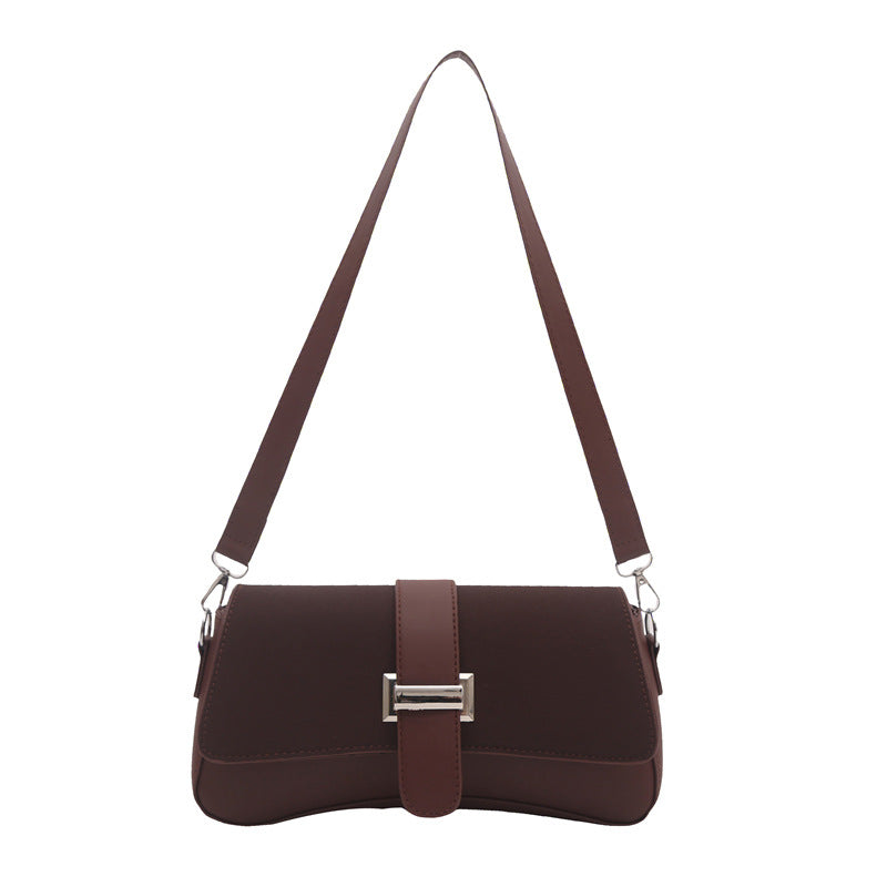 New Premium Texture Single Shoulder Small Square Bag Vintage Stylish Trendy Commuter Crossbody Bag