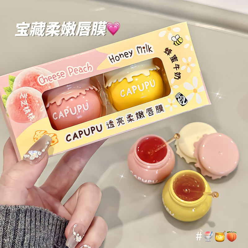 CAPUPU Lip Mask Moisturizing Nourishing Hydrating Lipstick Lip Balm
