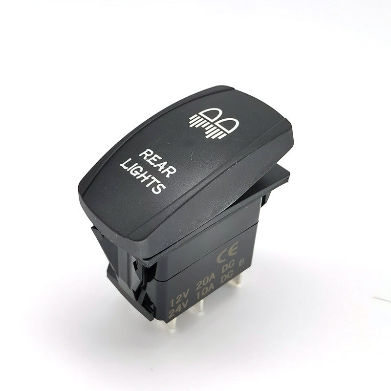 翘板开关改装汽车开关Rear Lights双尾灯船型开关游艇轮船开关