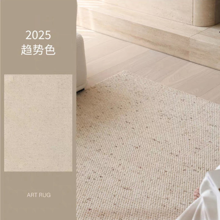 Large Stain Resistant French Wool Carpet Living Room Bedroom Light Luxury Premium