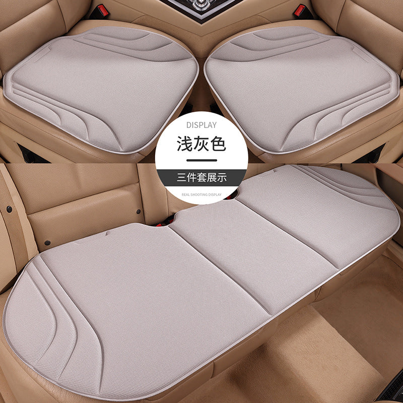 Seaweed Fiber Latex Car Seat Cushion 3-Piece Set – Breathable Anti-Slip Universal Car Seat Pad