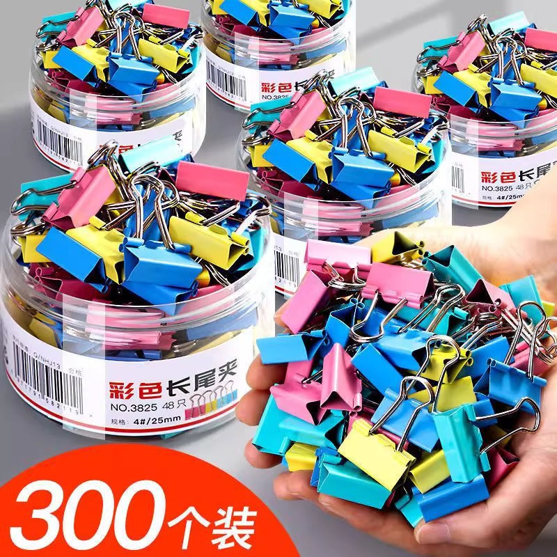 Large Colorful Binder Clips Pack – Ticket File Paper Clips for Office Use