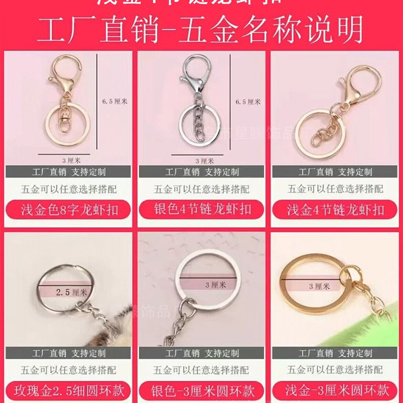 热销毛绒桃心钥匙扣爱心毛球钥匙扣挂件女士箱包汽车挂饰批发