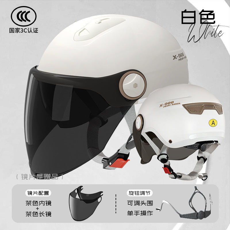 3 C Helmet Motorcycle Men's Women's