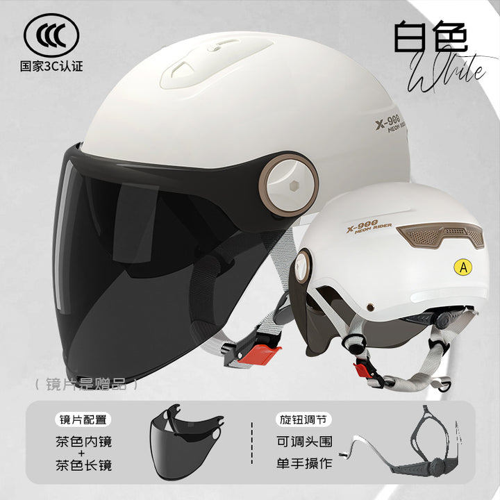 3 C Helmet Motorcycle Men's Women's