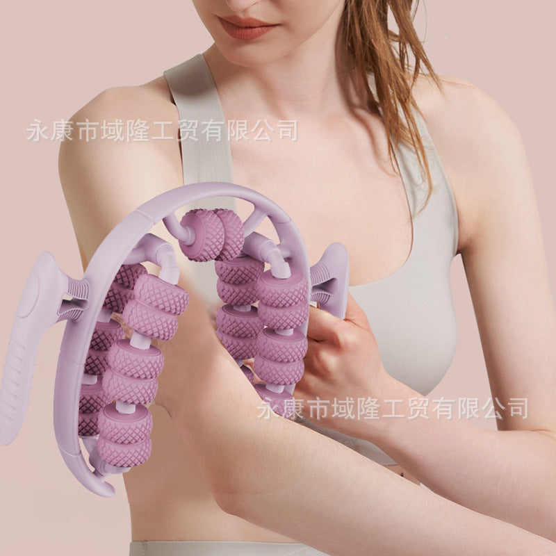 2026新款瑜伽轮环形夹腿滚轮腿部深层肌肉放松按摩器材健身运动辅