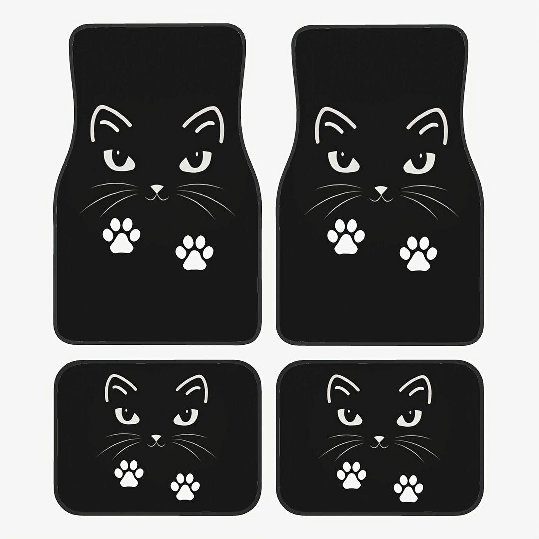 TEMUNordic Vintage Car Foot Mat Carpet Carpet 4 Piece Set Stain Resistant Floor Mat Wholesale Drop Shipping
