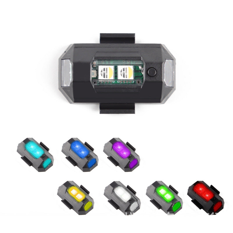 Motorcycle RGB Strobe __NS 98__plane Flash Light – Magnetic Vibration Anti-Theft 7-Color __NS 73