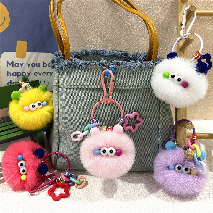 Cute Keychain Creative Plush Doll Hanging Student Plush Toy Gift
