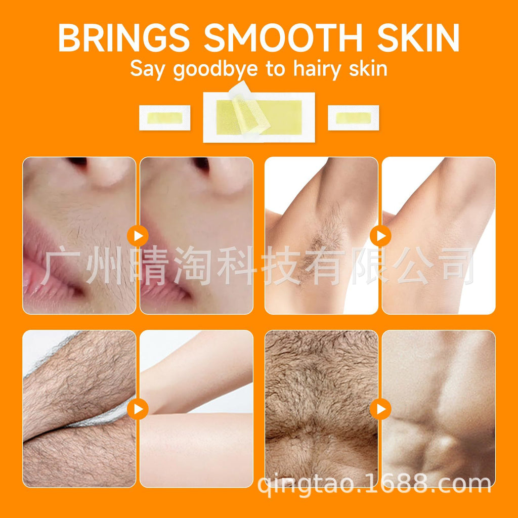Lemon Yellow Gentle Wax Strips – Mild Non-Irritating Disposable Hair Removal Wax Paper