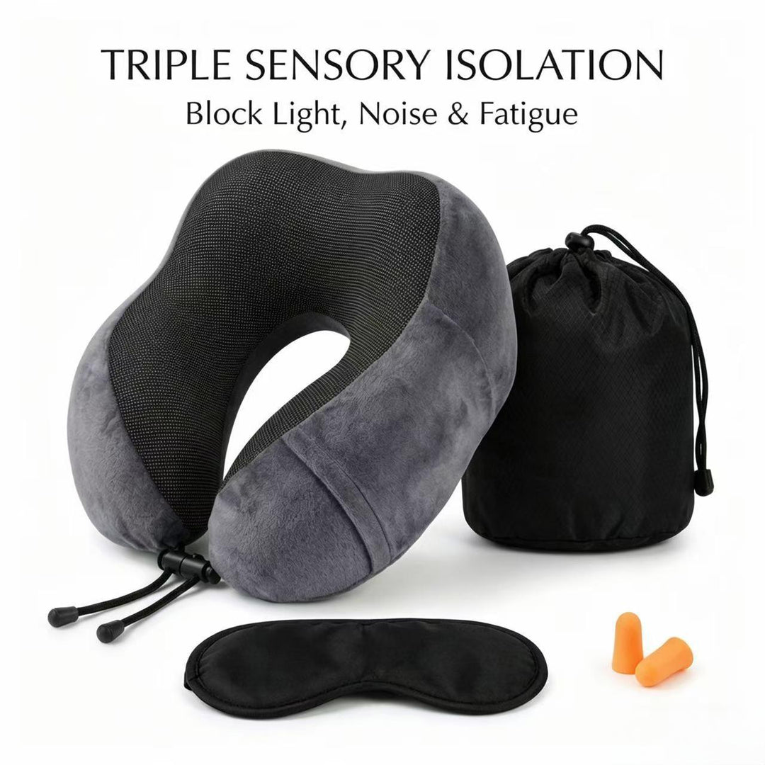 U Memory Foam Neck Pillow Travel Neck Pillow Portable U