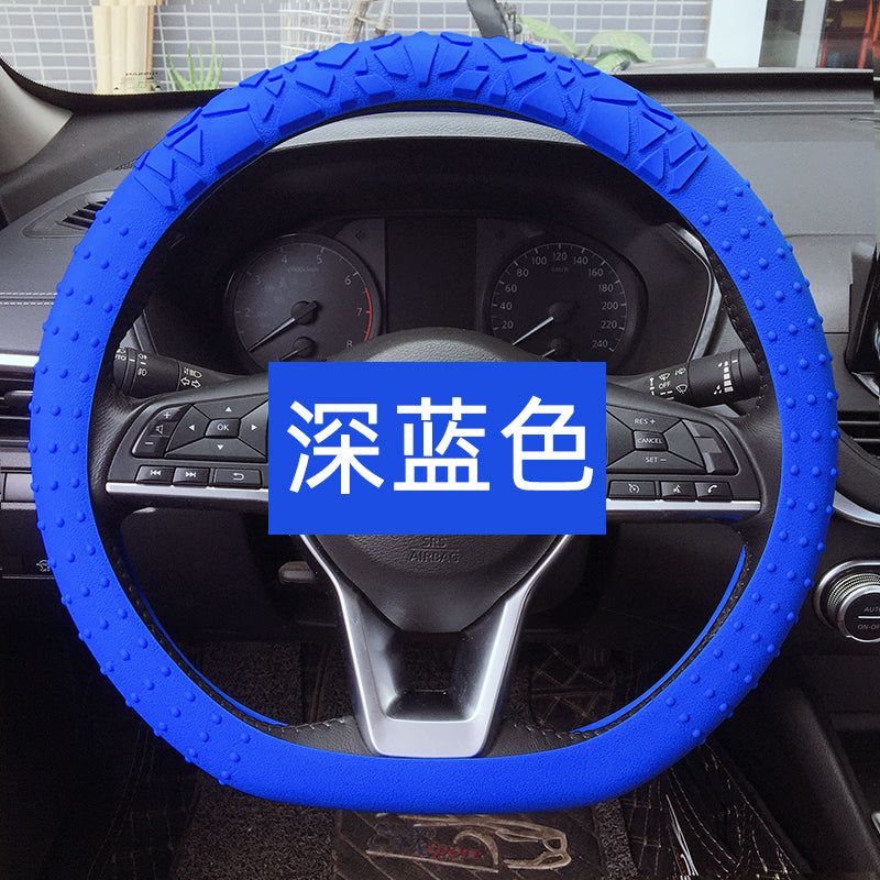 Non Slip Silicone Steering Wheel Cover Car DUniversal Sun Protection Thickened Grip Cover