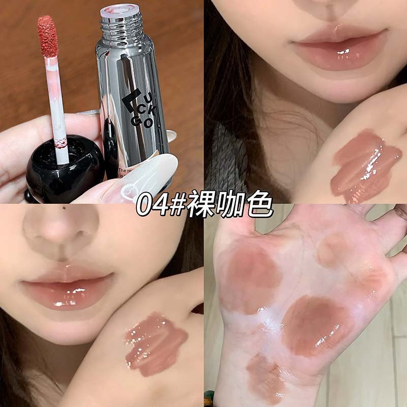 LUCKGO小黑猫水光唇釉  轻盈透润镜面温柔显白学生党平价国货唇彩