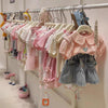 女童夏季衣服 巴拉巴品牌童装批发工厂货源 女童儿童短袖一手货源