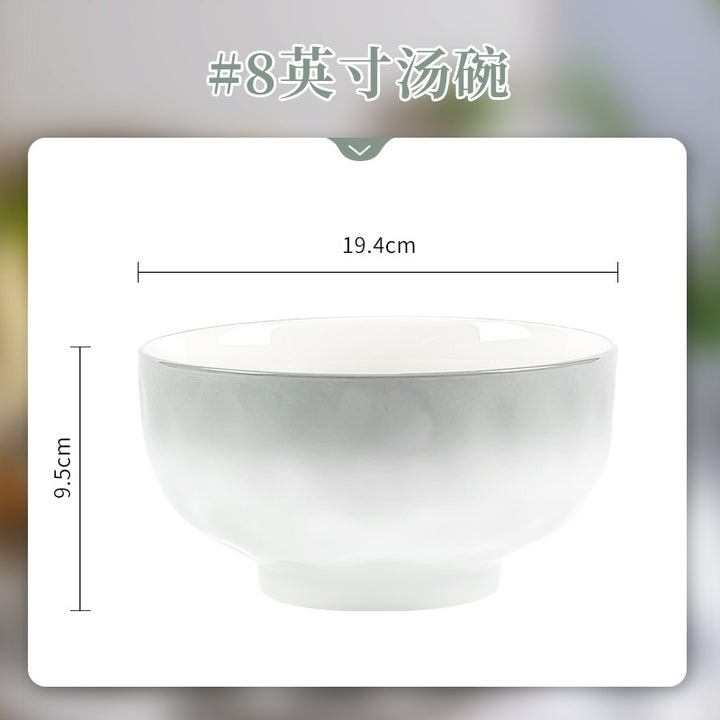 碗个人专用碗碟套装陶瓷高级感简约家用2025新款碗盘碗具餐具好看