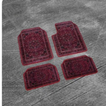 TEMUVintage Car Stain Resistant Durable Foot Mat 4 Piece Set Wholesale