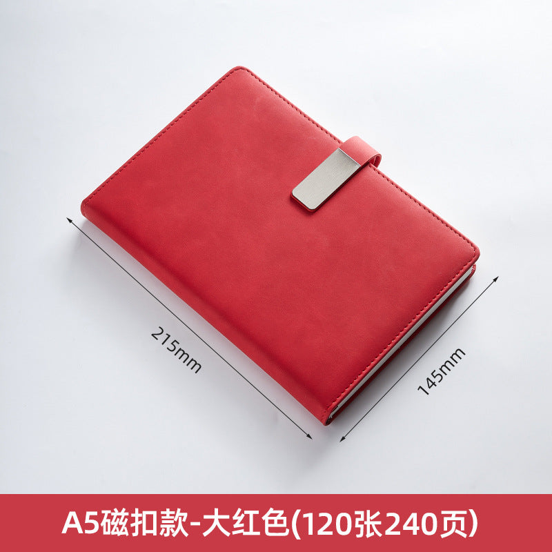 笔记本定制logo带扣学习办公商务文具本子会议记录本订制记事本子