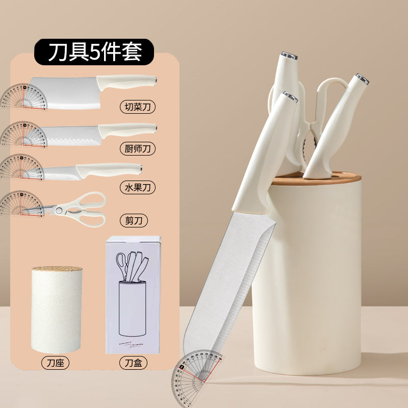 不锈钢刀具套装菜刀切片刀刀东南亚五件套厨房用具大全厨具套装