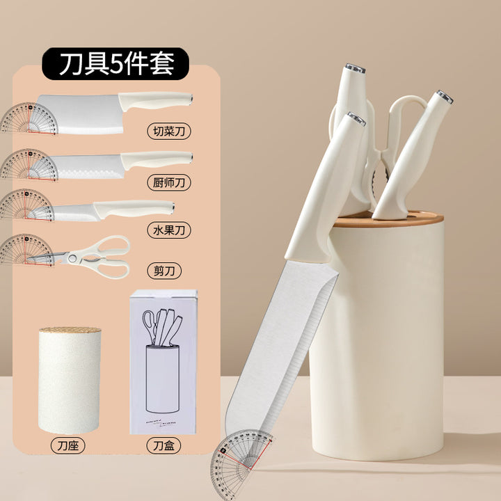 不锈钢刀具套装菜刀切片刀刀东南亚五件套厨房用具大全厨具套装