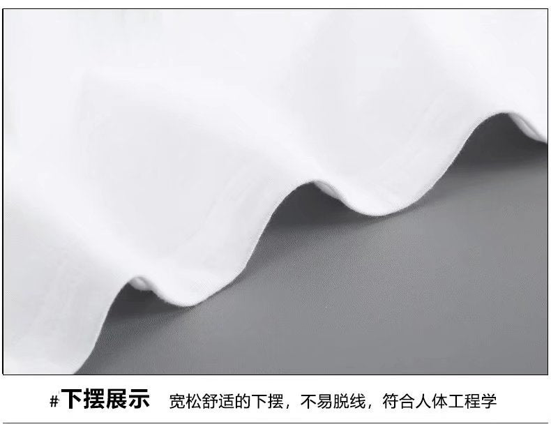 打底衫女短袖恤男坠感黑白色纯色透气丝滑圆领速干衣半袖垂冰丝