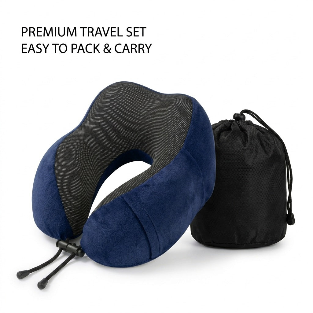 U Memory Foam Neck Pillow Travel Neck Pillow Portable U
