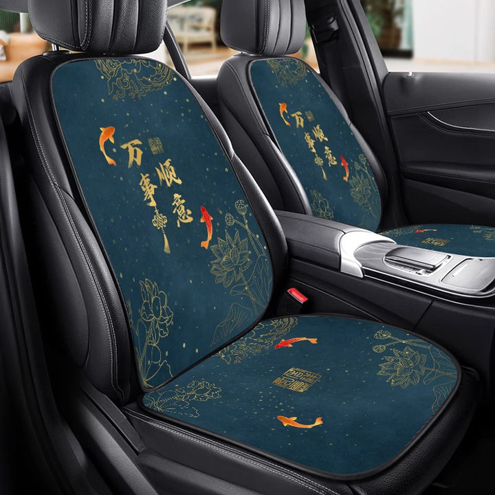 Chinese Style Car Seat Cushion – Breathable Four-Season Universal Single Piece