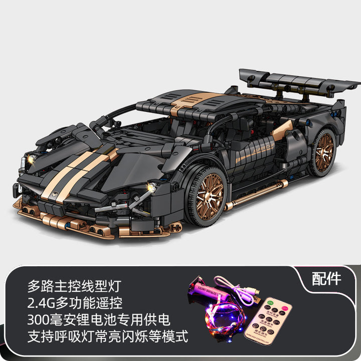Apollo Sports Car Building Blocks Set – High-Difficulty Drift Racing Car Model Assembly Toy