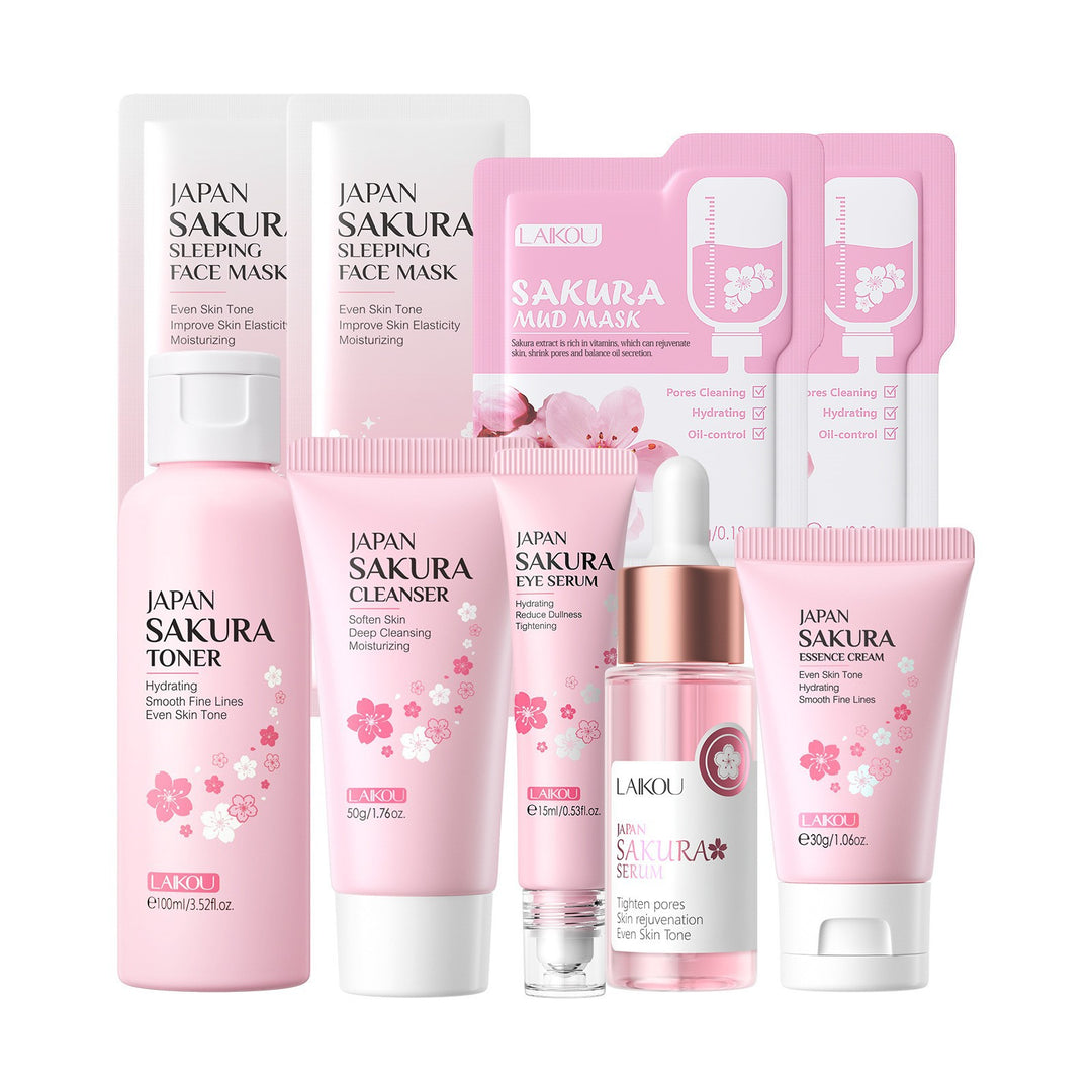 LAIKOU Cherry Blossom Skincare Set Set Face Full Set Hydrating Factory