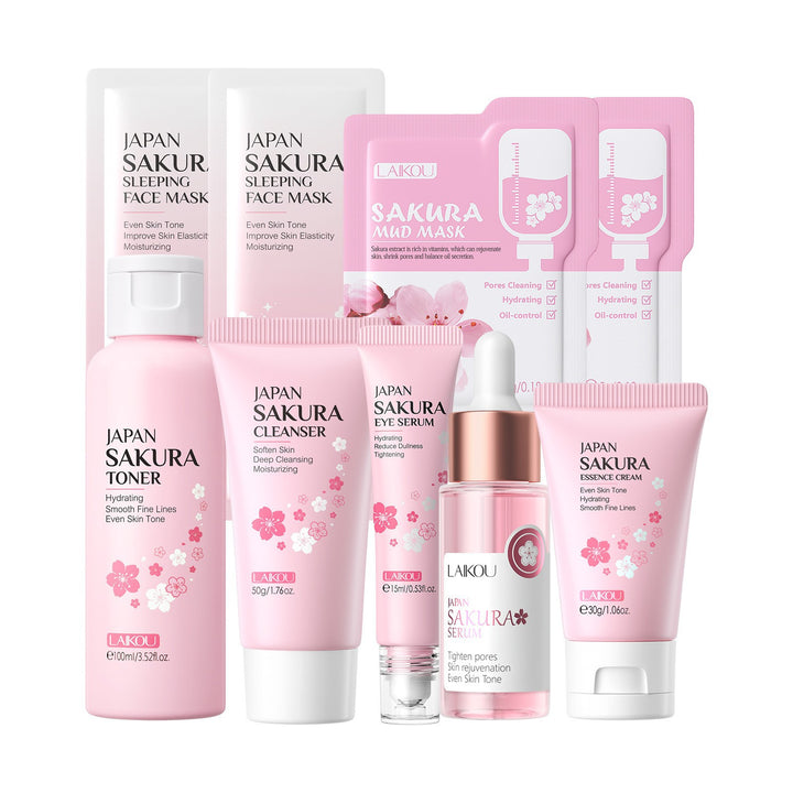 LAIKOU Cherry Blossom Skincare Set Set Face Full Set Hydrating Factory