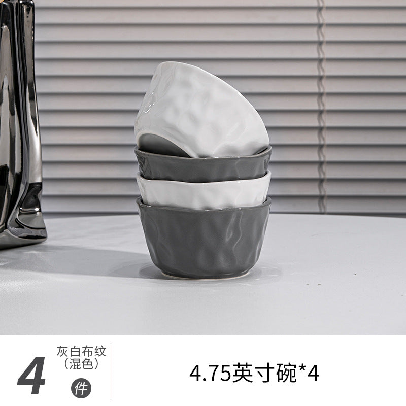 釉下彩碗碟套装家用北欧ins风碗盘碗具碗筷2026新款高级感简约餐