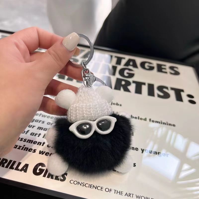 Car Keychain Hanging Ins Cute Plush Doll